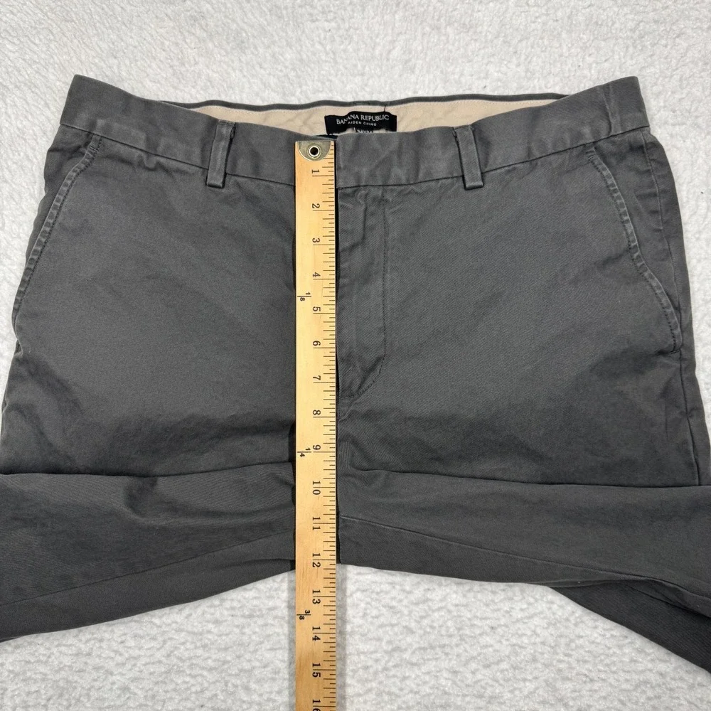 Banana Republic Aiden Chino Casual Pants Gray Men's Size 34x34